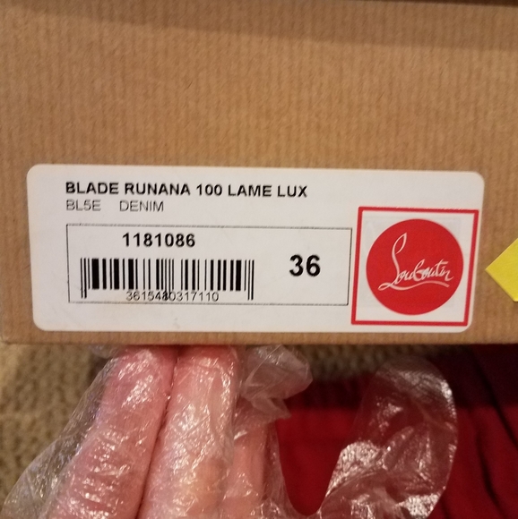 Christian Louboutin
- Gourmi 100. Denim Sandals - Blue, size 36 - Picture 7 of 7